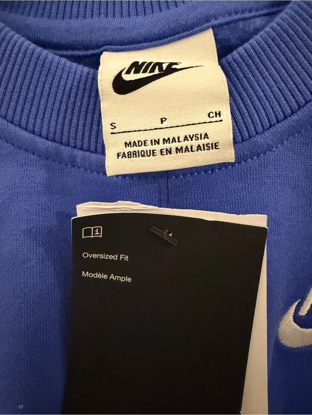 Child Nike Blue Pullover Crewneck Sweatshirt